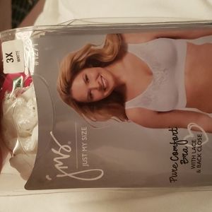 JMS comfort bra with lace and back closure